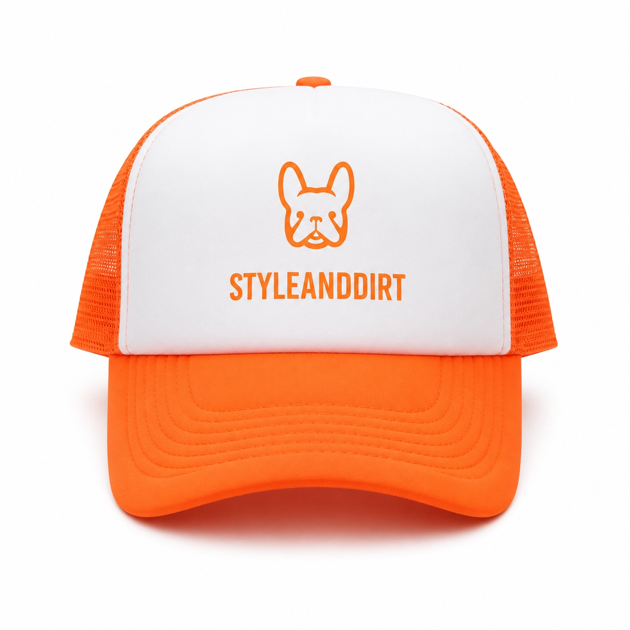 StyleAndDirt Felnőtt Neon Orange Foam Sapka