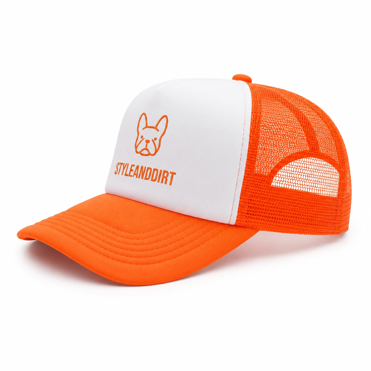 StyleAndDirt Felnőtt Neon Orange Foam Sapka - Image 3
